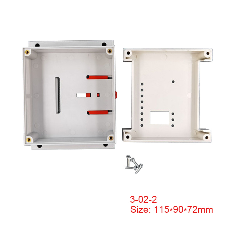 DIN rail mount case ABS Plastic enclosure for terminal blocks or modules, circuit breakers