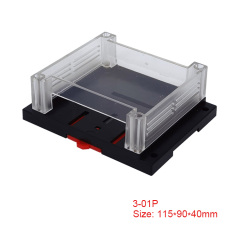 Din rail mount ABS plastic box PLC control box