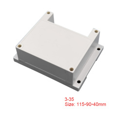 Din rail mount case ABS plastic terminal blocks control box