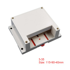 Din rail mount case ABS plastic terminal blocks control box