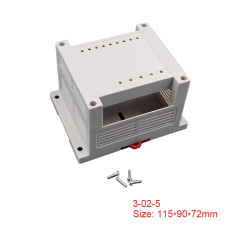 Din Rail mount box enclosure PLC control box