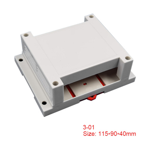 115*90*40mm Din rail box PLC control box terminal blocks enclosure