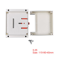 Din rail mount case ABS plastic terminal blocks control box