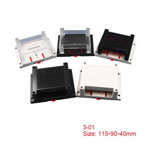 115*90*40mm Din rail box PLC control box terminal blocks enclosure