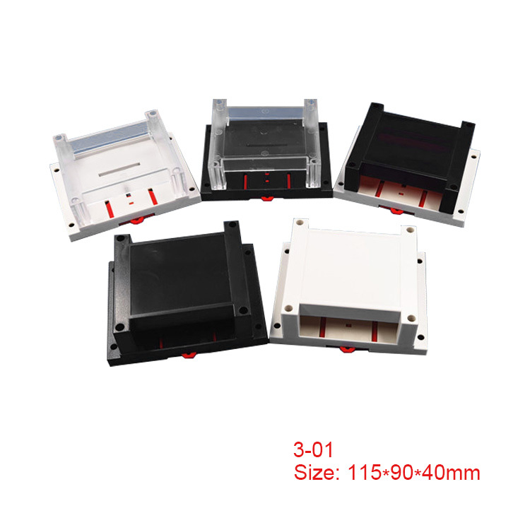115*90*40mm Din rail box PLC control box terminal blocks enclosure