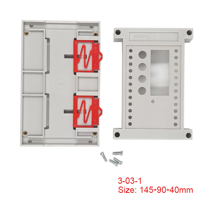 Din Rail mount box ABS Plastic enclosure control box