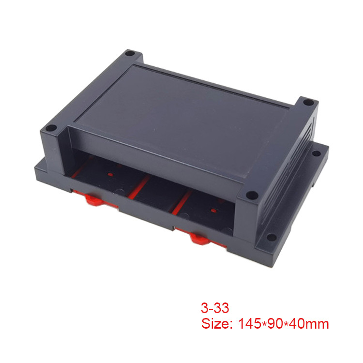 Din Rail mount box ABS Plastic terminal blocks enclosure