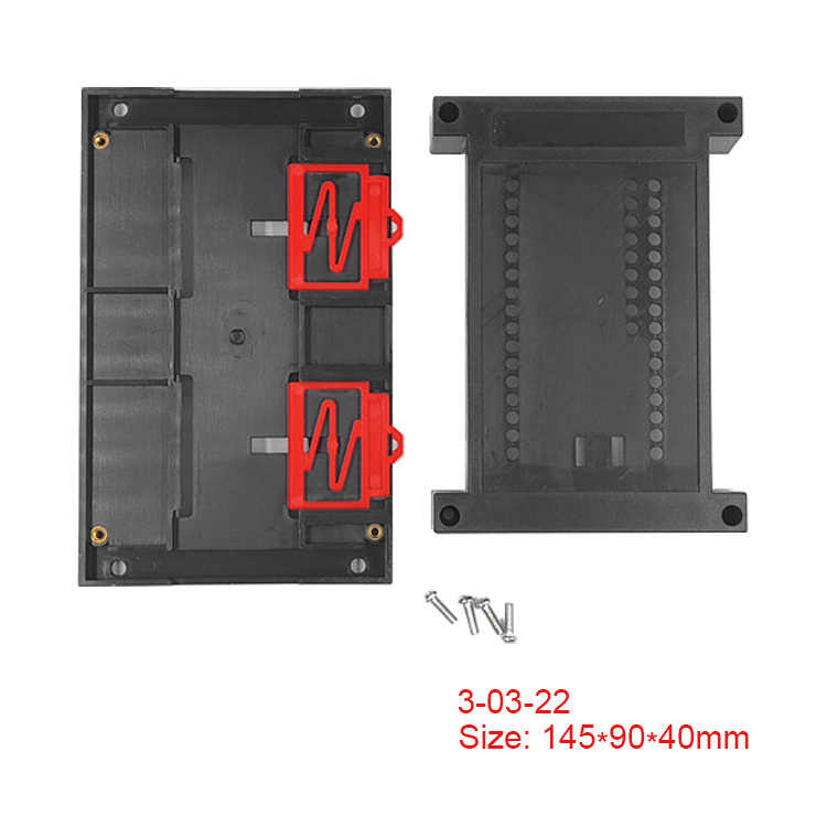 Din Rail mount case ABS Plastic enclosure connection box