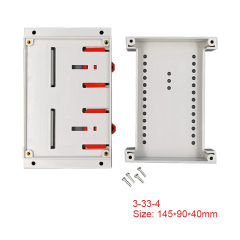 DIN rail mount Raspberry Pi case ABS Plastic enclosure PLC control box for terminal blocks or circuit breakers