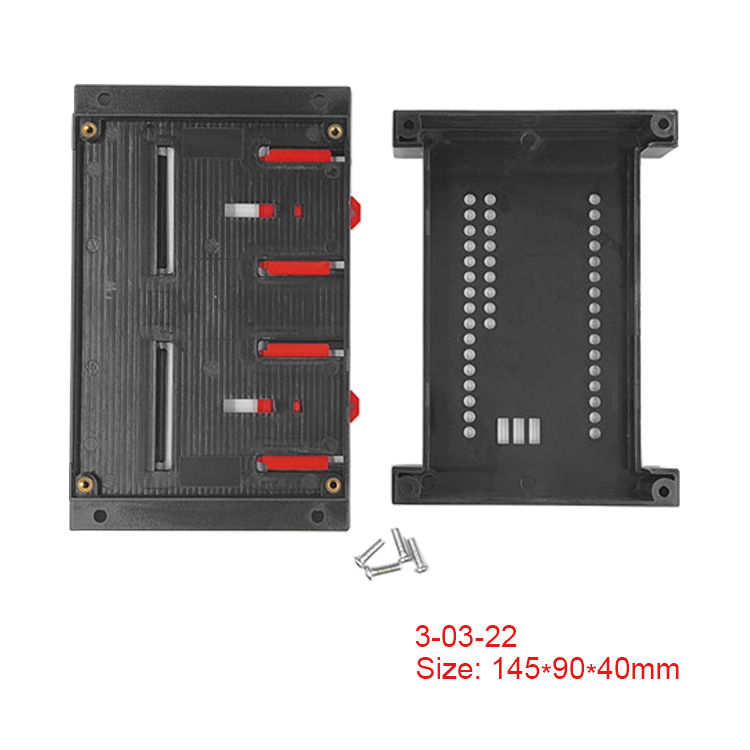 Din Rail mount case ABS Plastic enclosure connection box