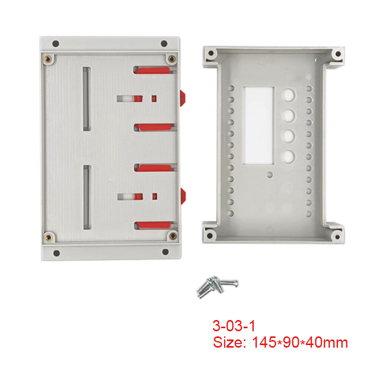 Din Rail mount box ABS Plastic enclosure control box