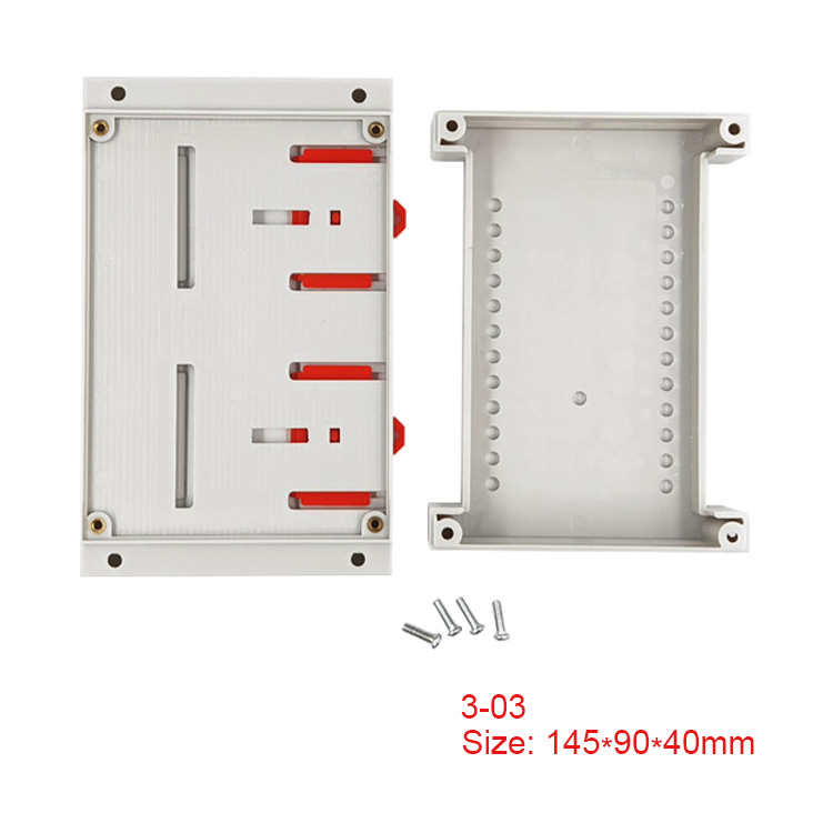 Din Rail box ABS Plastic enclosure electronics enclosure for terminal blocks,circuit breakers