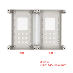 Din Rail mount case ABS Plastic enclosure terminal blocks modules