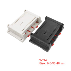 DIN rail mount Raspberry Pi case ABS Plastic enclosure PLC control box for terminal blocks or circuit breakers