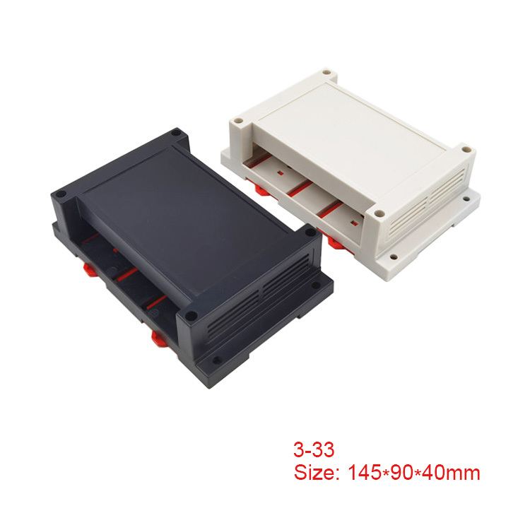 Din Rail mount box ABS Plastic terminal blocks enclosure