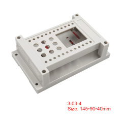 Din Rail mount case ABS Plastic enclosure terminal blocks modules