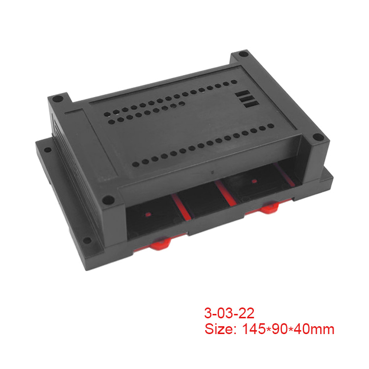Din Rail mount case ABS Plastic enclosure connection box