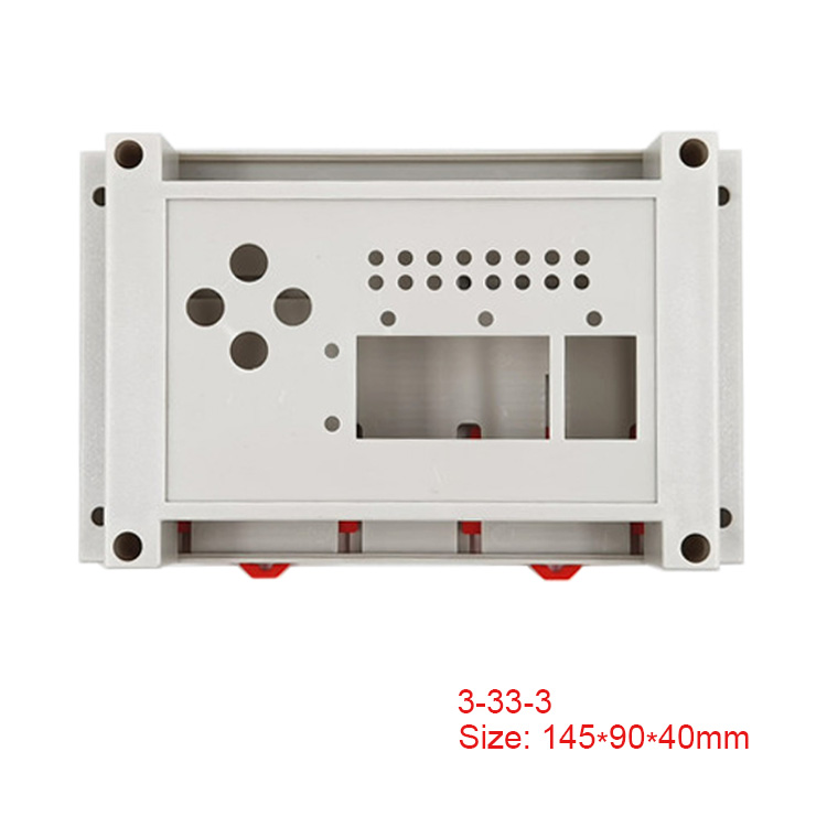 DIN rail mount Raspberry Pi case ABS Plastic enclosure for terminal blocks, modules, Circuit breaker