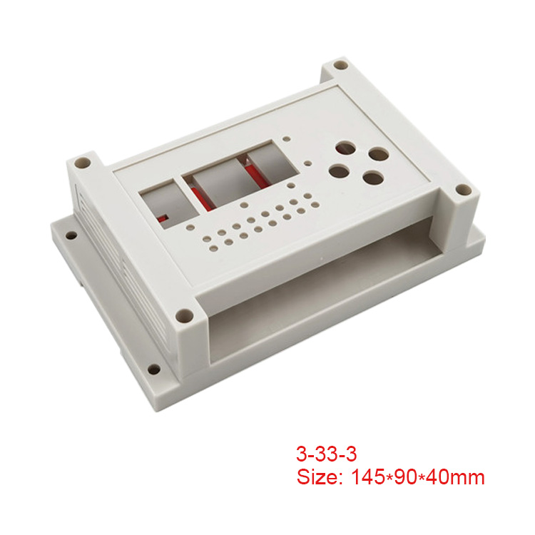 DIN rail mount Raspberry Pi case ABS Plastic enclosure for terminal blocks, modules, Circuit breaker