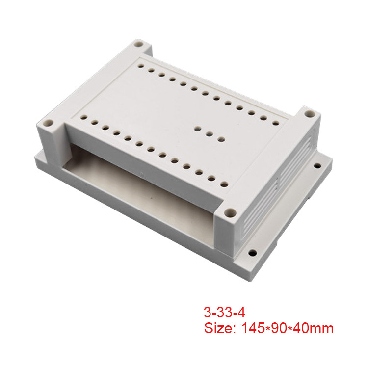 DIN rail mount Raspberry Pi case ABS Plastic enclosure PLC control box for terminal blocks or circuit breakers