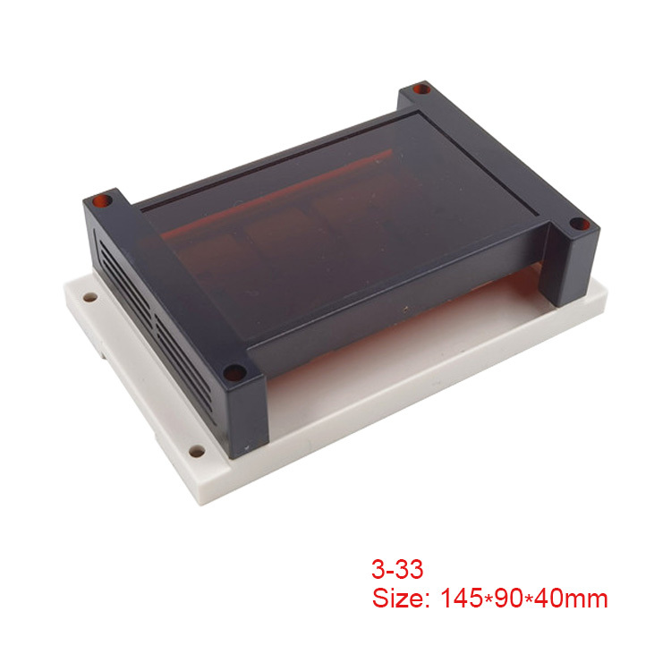 Din Rail mount box ABS Plastic terminal blocks enclosure