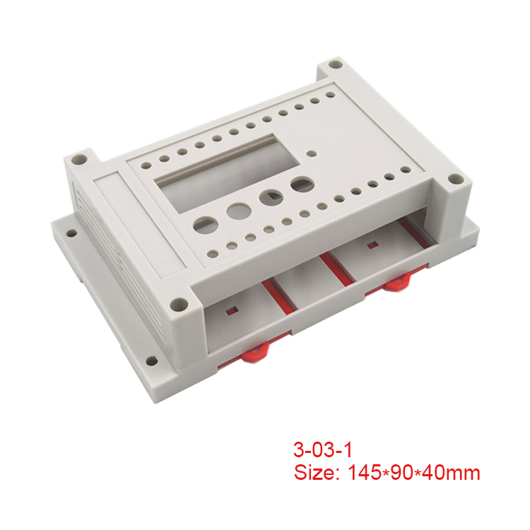 Din Rail mount box ABS Plastic enclosure control box