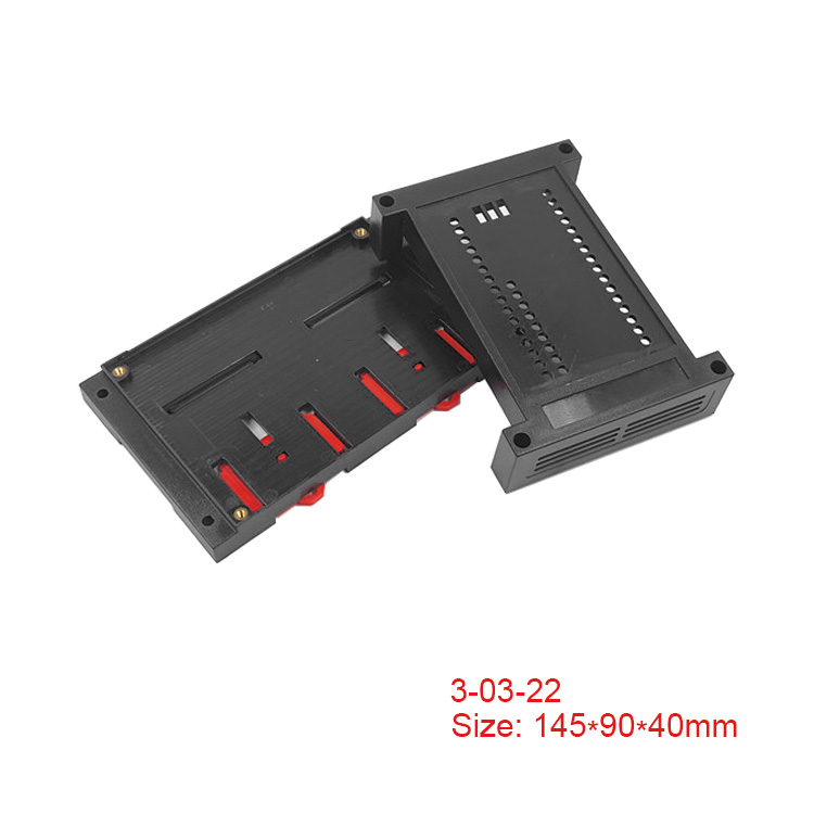 Din Rail mount case ABS Plastic enclosure connection box