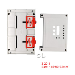 Plastic din rail enclosure electronic control box for PCB circuit board