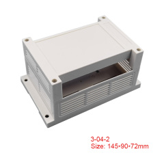 Plastic Din Rail Enclosure ABS Material PLC Control Box for terminal blocks modules