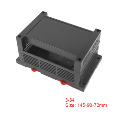 Raspberry Pi Din Rail box ABS Plastic Enclosure for terminal blocks, circuit breakers, devices
