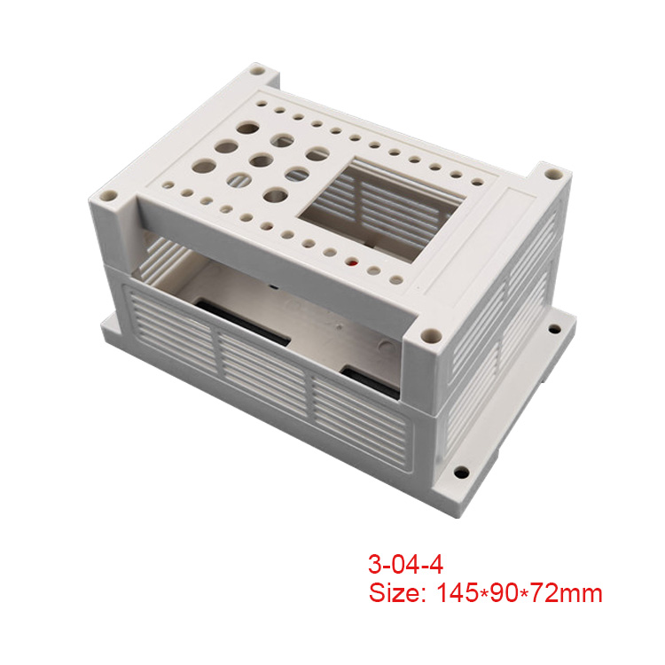 Good Quality Industrial PLC box Terminal Connector Electric Din Rail ABS Plastic Enclosure