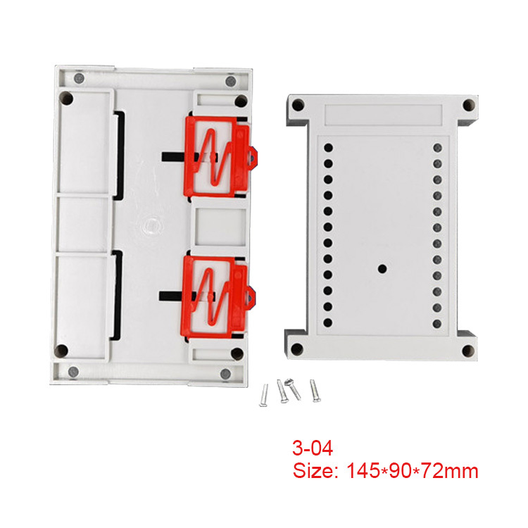 DIN rail mounting ABS Plastic Enclosure PLC control box