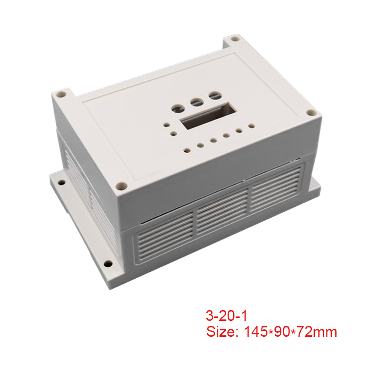 Plastic din rail enclosure electronic control box for PCB circuit board