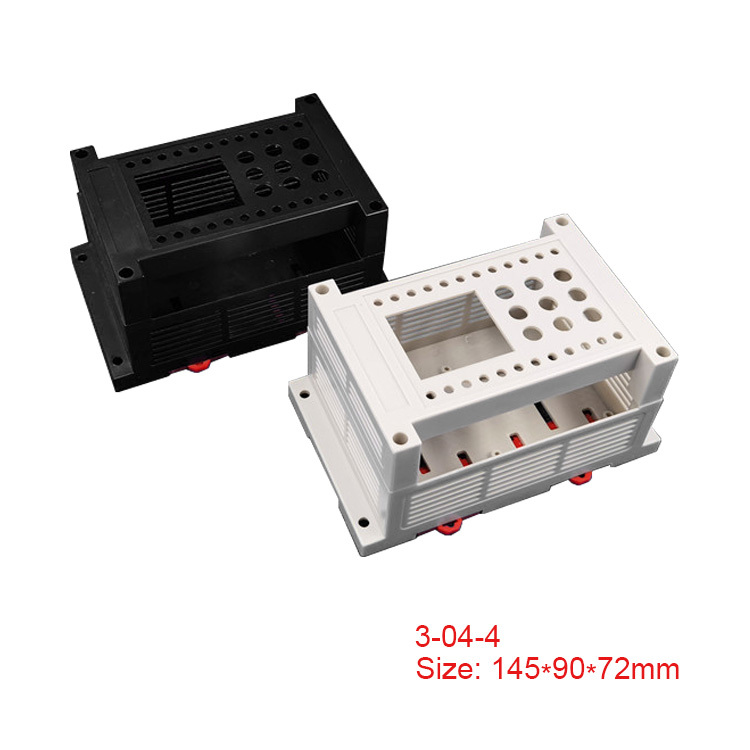 Good Quality Industrial PLC box Terminal Connector Electric Din Rail ABS Plastic Enclosure