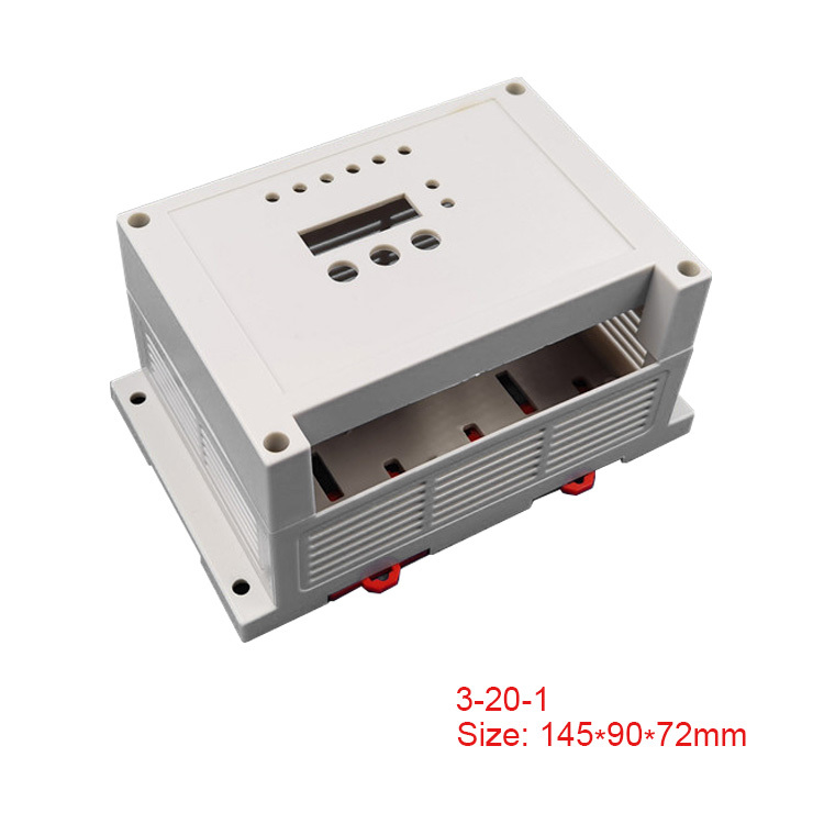 Plastic din rail enclosure electronic control box for PCB circuit board