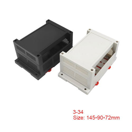 Raspberry Pi Din Rail box ABS Plastic Enclosure for terminal blocks, circuit breakers, devices