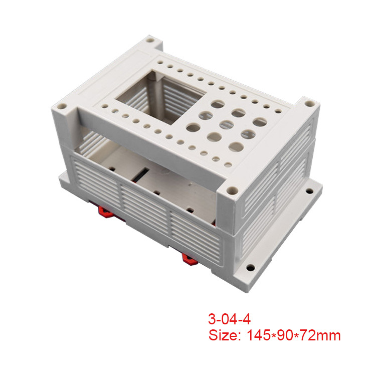 Good Quality Industrial PLC box Terminal Connector Electric Din Rail ABS Plastic Enclosure