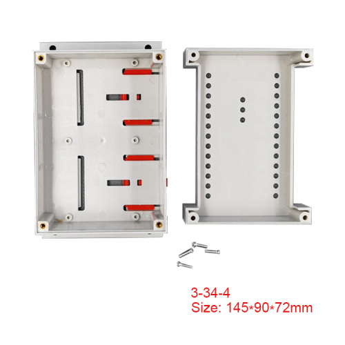 Din Rail Box Flame retardant materials Plastic enclosure for electronic components