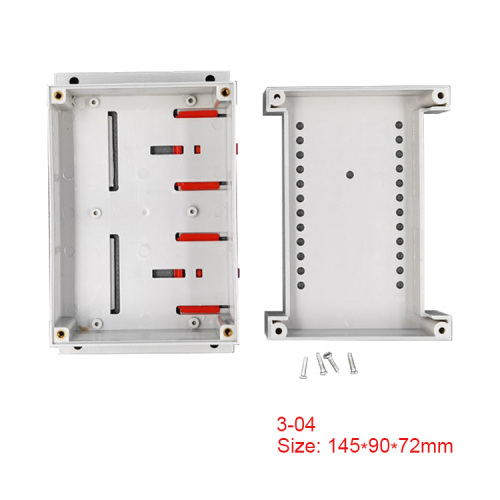 DIN rail mounting ABS Plastic Enclosure PLC control box