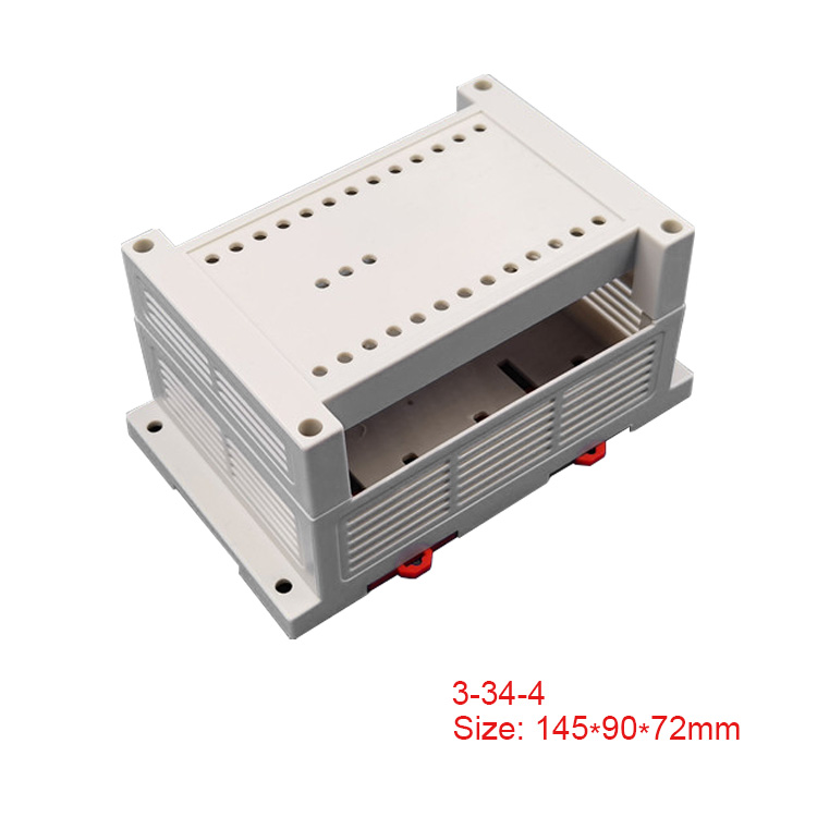 Din Rail Box Flame retardant materials Plastic enclosure for electronic components