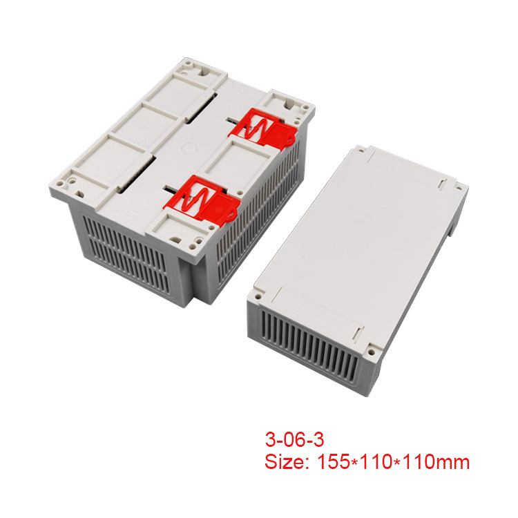 High Quality ABS Plastic Din Rail PLC enclosure electronics enclosure case