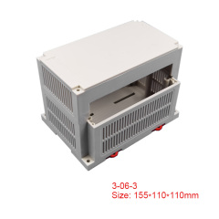 High Quality ABS Material Plastic Din Rail PLC Enclosure For Electronics
