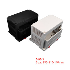 High Quality ABS Plastic Din Rail PLC enclosure electronics enclosure case