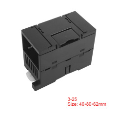 Din Rail Enclosure ABS Plastic Electronic Industrial Control Boxes For PCB