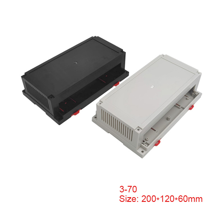 High quality Din rail enclosure ABS plastic housing PLC control box