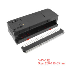High quality Din rail box ABS Plastic electronics housing PLC control box