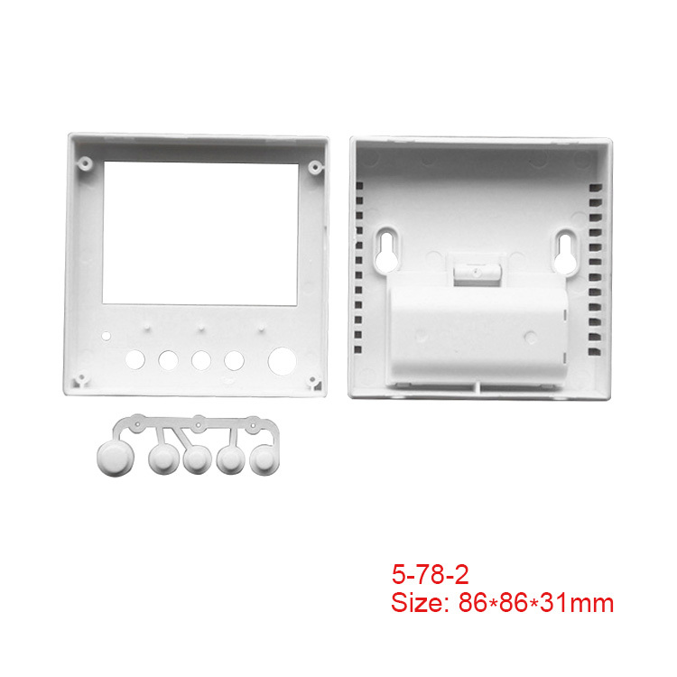 86*86mm Plastic Enclosure Touch Glass Switch Box smart home control box housing