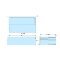 3U-250mm Rack Mount Chassis metal enclosure project box electronics instrument Industrial enclosure case