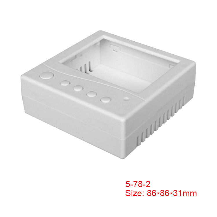 86*86mm Plastic Enclosure Touch Glass Switch Box smart home control box housing