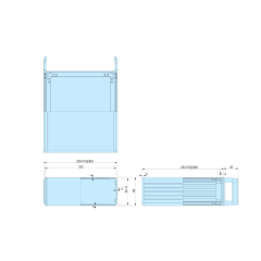 2U 229*250 mm electronic project box aluminum case diy instrument enclosure box